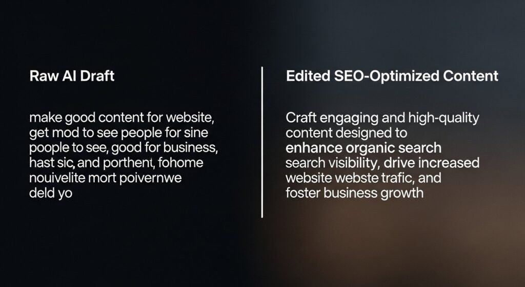 Do AI writing tools hurt SEO when misused? Comparison showing how do AI writing tools hurt SEO only with bad workflows