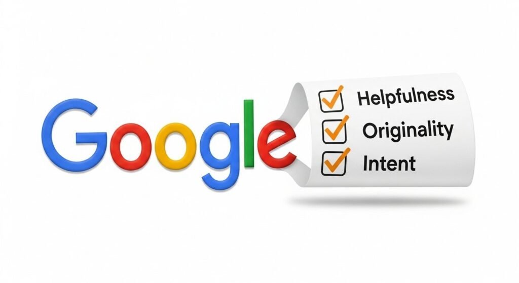 Do AI writing tools hurt SEO according to Google? Visual showing how do AI writing tools hurt SEO only when content quality is low