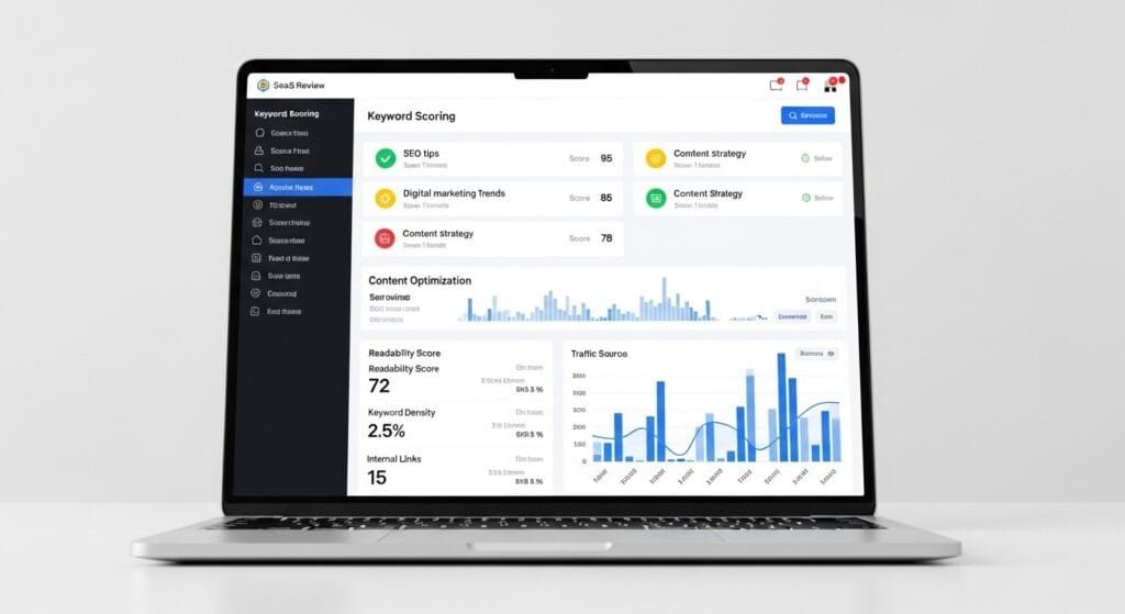 surfer seo review for agencies dashboard interface
